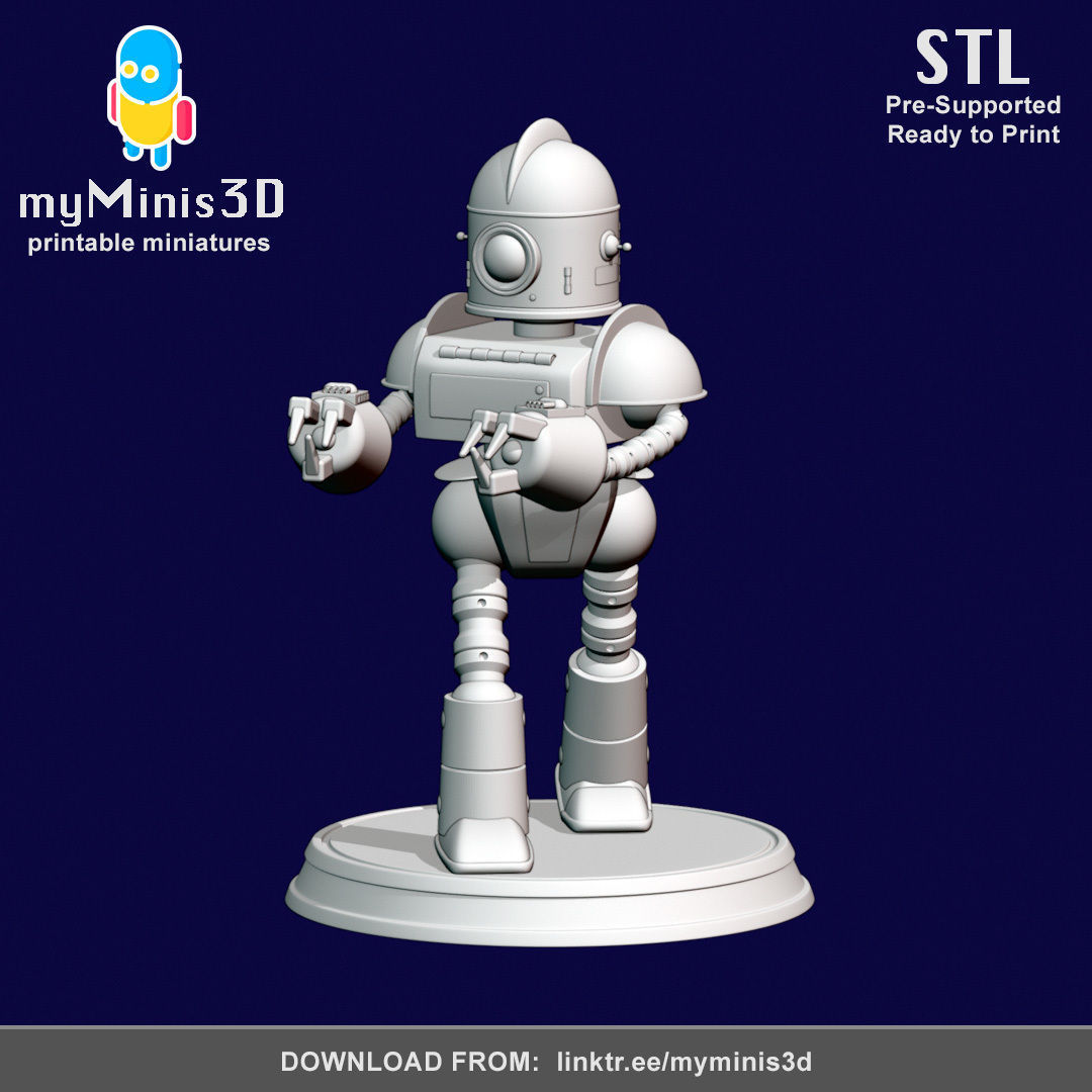 Warrior 2 of the Invader Robots Warband 3D print model_2