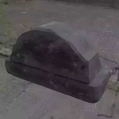 Grave small stone blender Low-poly 3D model