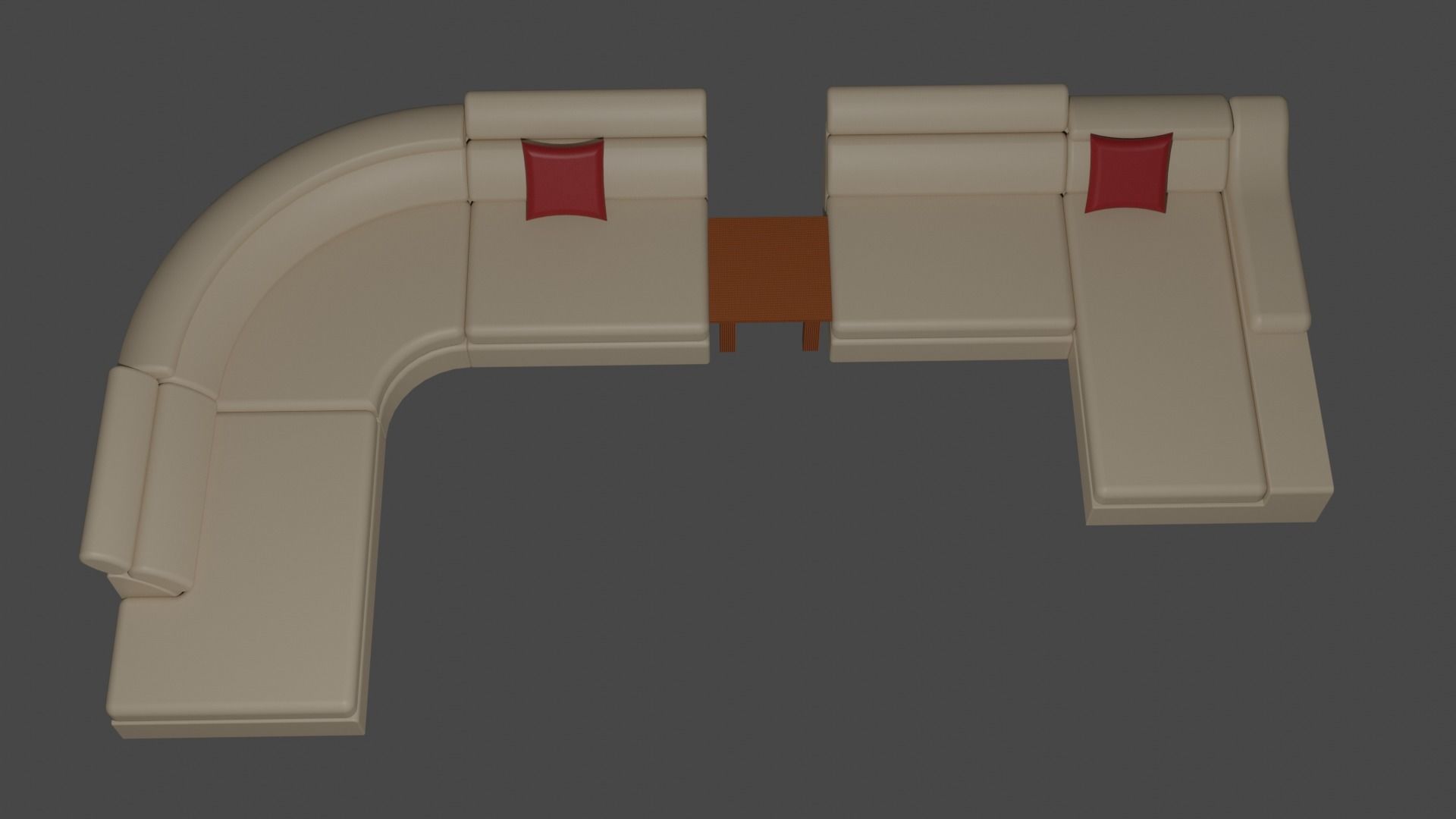 corner sofa set 3D model_5