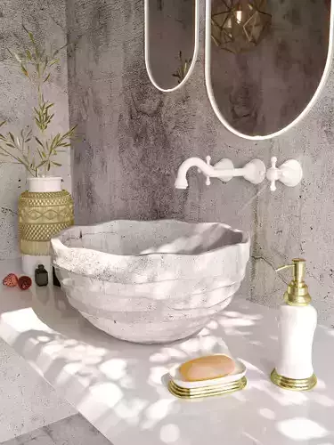 Plaster bathroom Cinema 4D 