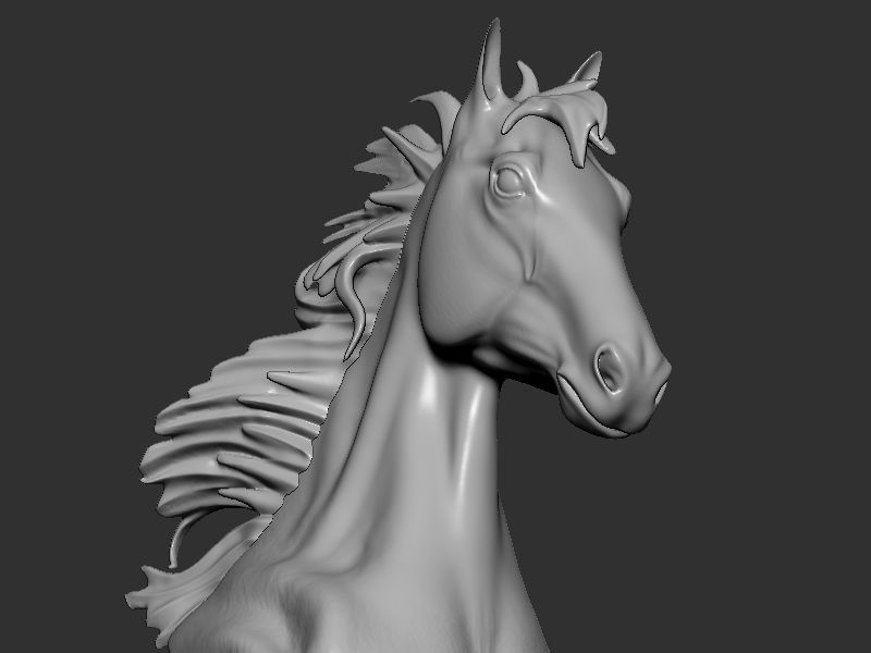 Chess king queen knight 3D print model_18