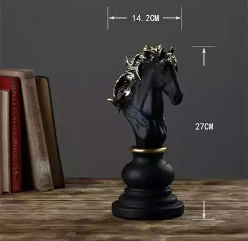 Chess king queen knight 3D print model_23