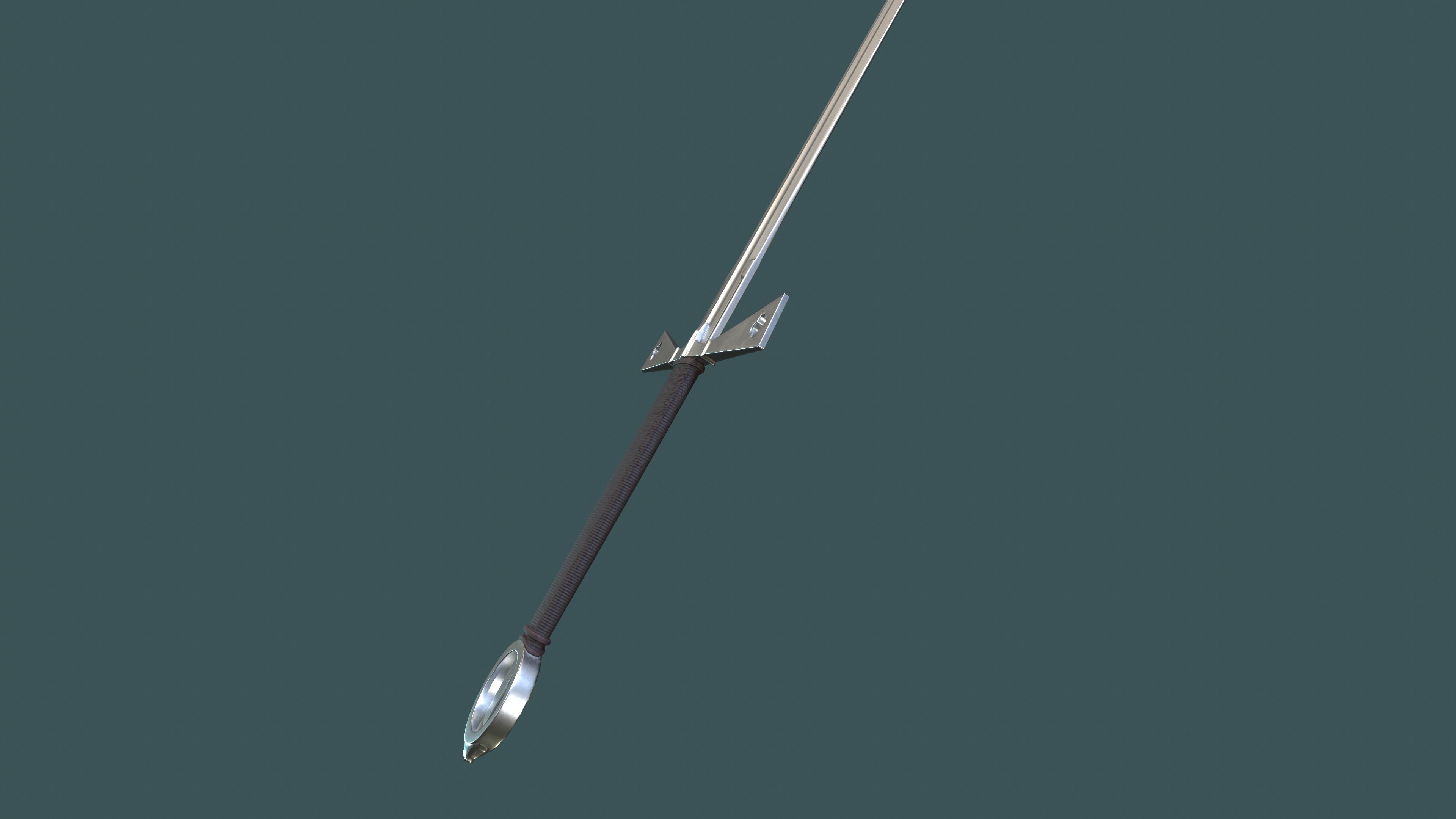 Albion Gallowglass Medieval Sword PBR game ready Low-poly 3D model_4