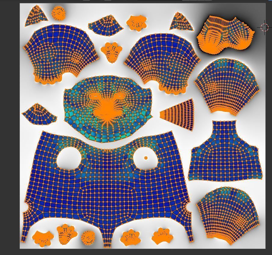 Dog cartoon character Low-poly 3D model_19