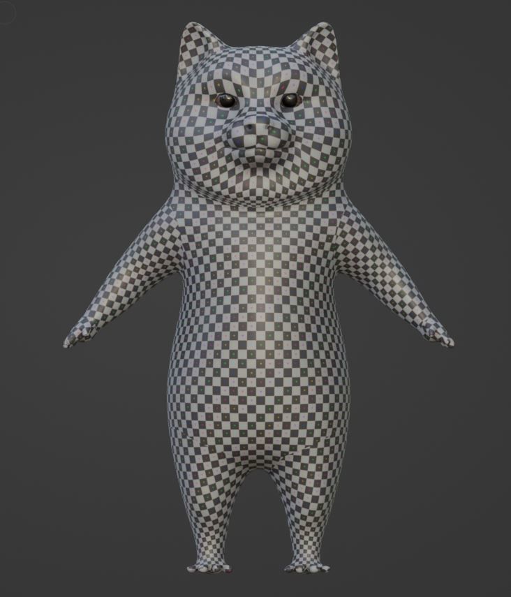 Dog cartoon character Low-poly 3D model_18