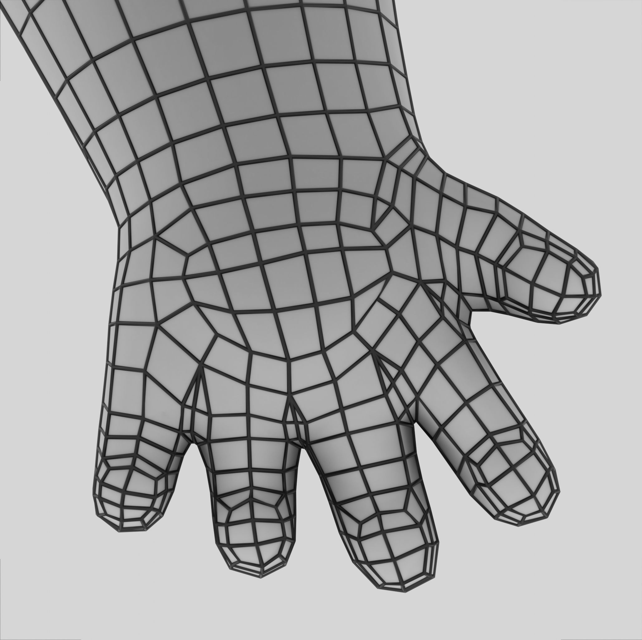 Dog cartoon character Low-poly 3D model_15