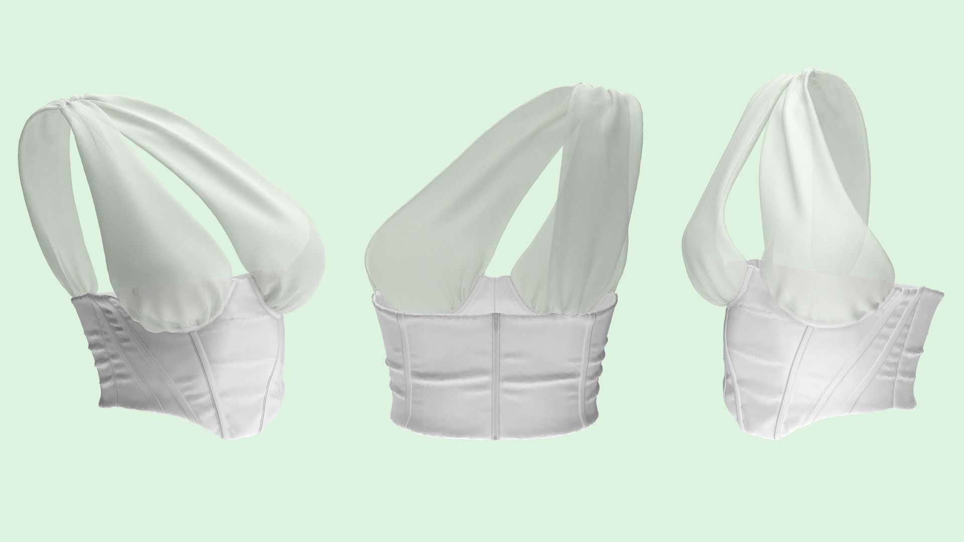 Corsets Marvelous Designer 3D model_2