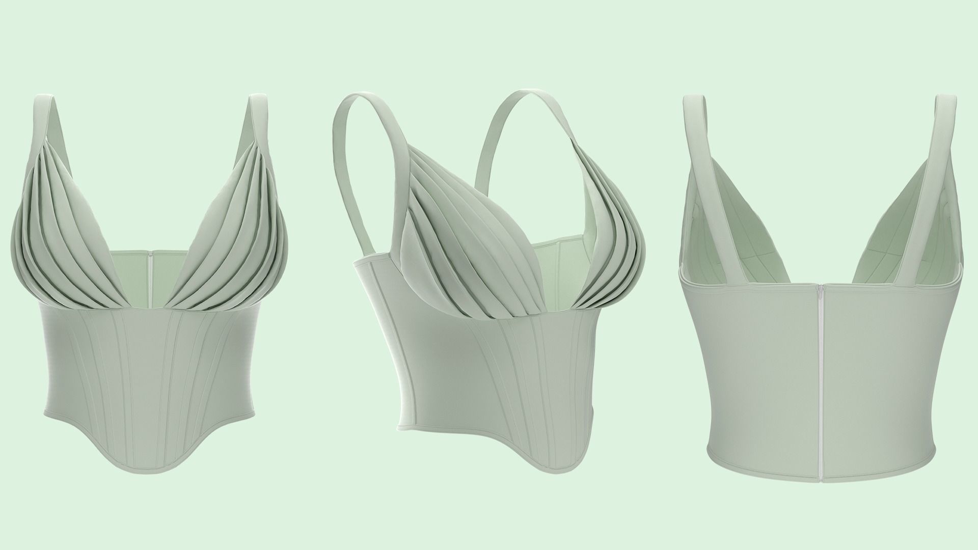 Corsets Marvelous Designer 3D model_1