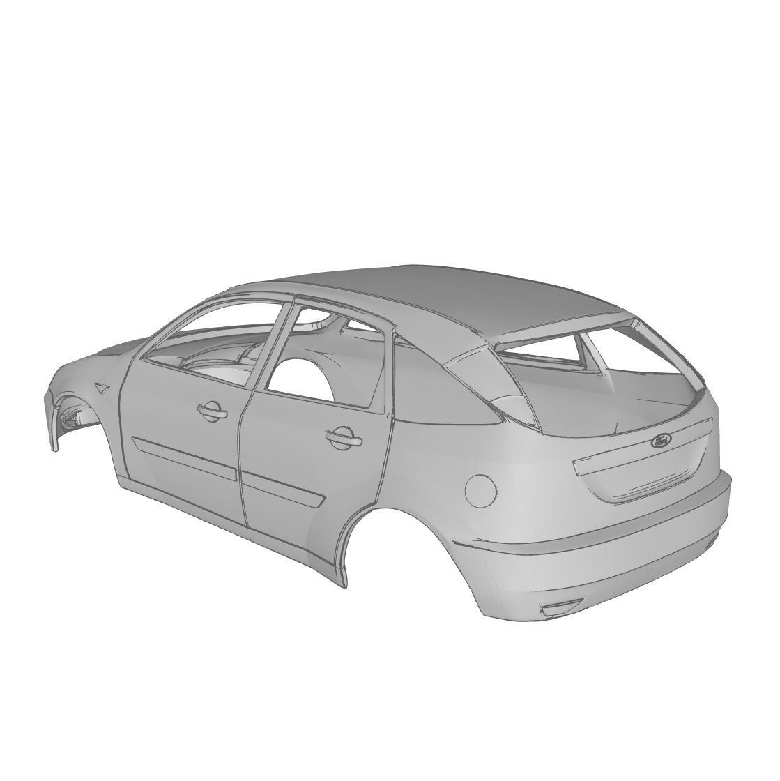 01 Ford Focus Ghia 3D print model_6