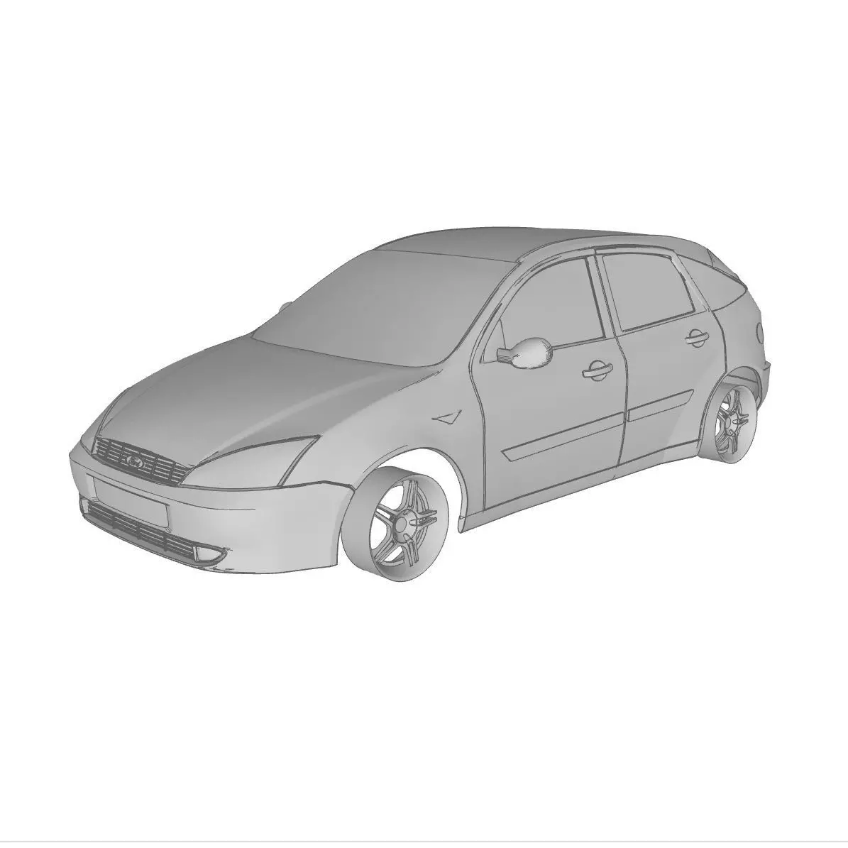 01 Ford Focus Ghia 3D print model_0