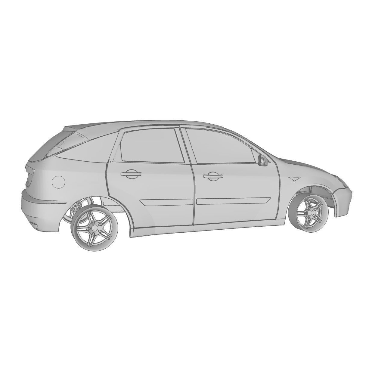 01 Ford Focus Ghia 3D print model_5