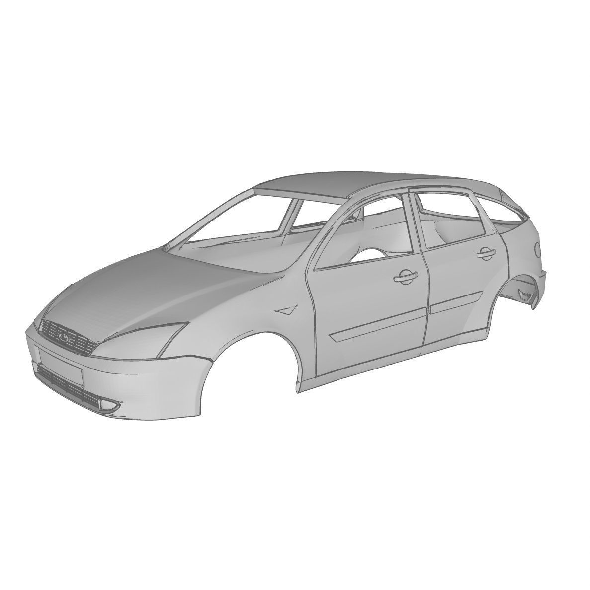 01 Ford Focus Ghia 3D print model_1