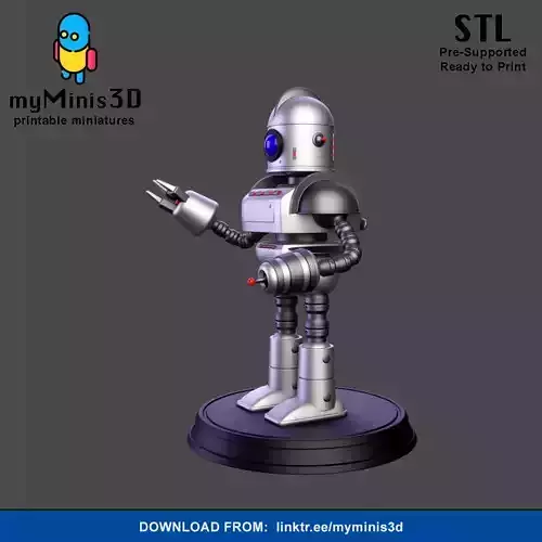 Warrior 3 of the Invader Robots Warband 3D print model