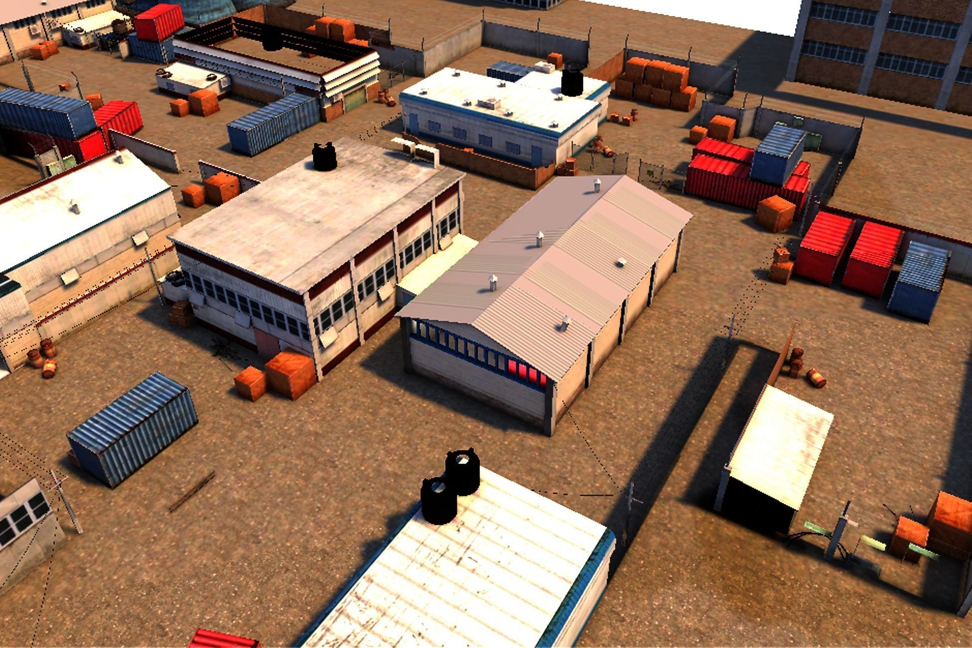 Shooting maps Low-poly 3D model_17