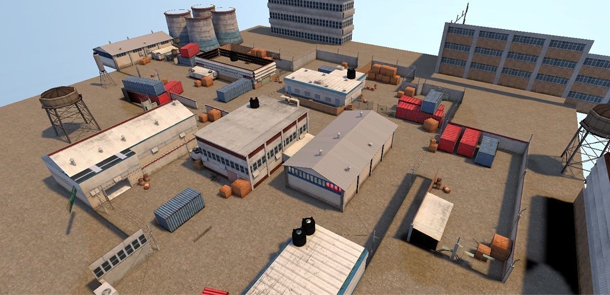 Shooting maps Low-poly 3D model_3