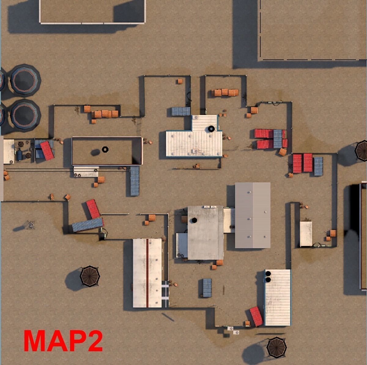 Shooting maps Low-poly 3D model_4