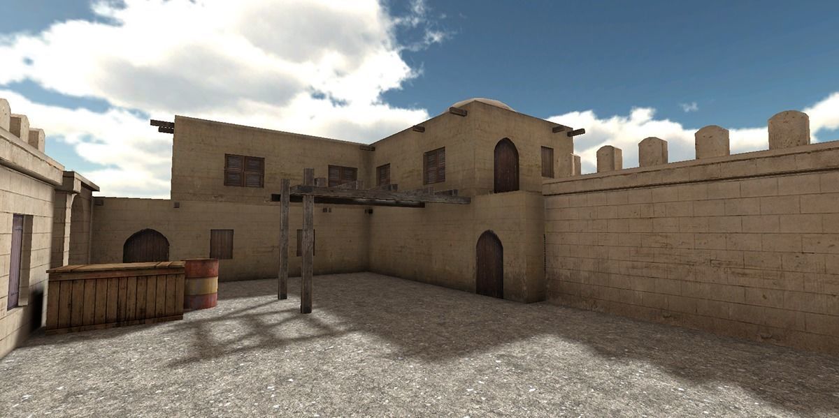 Shooting maps Low-poly 3D model_9