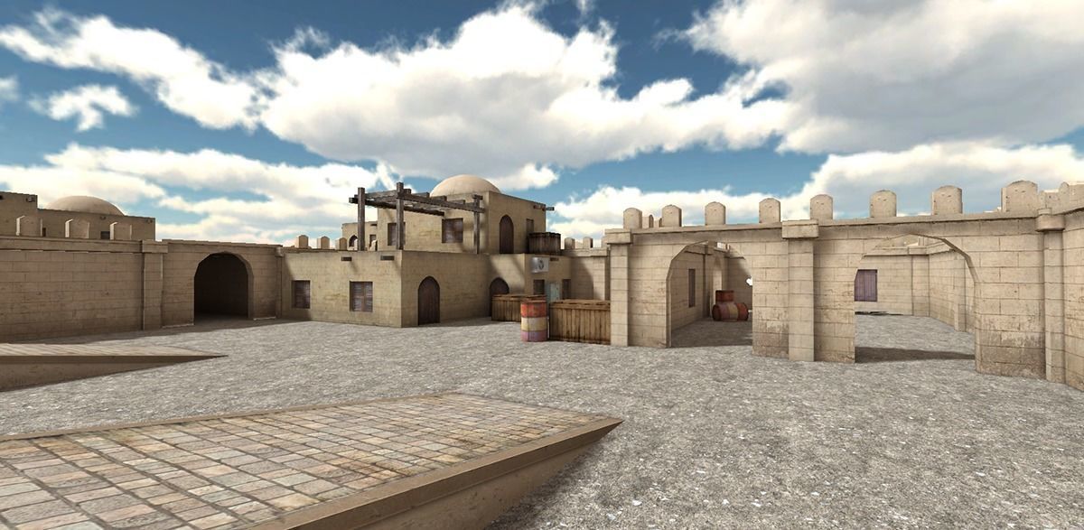 Shooting maps Low-poly 3D model_7