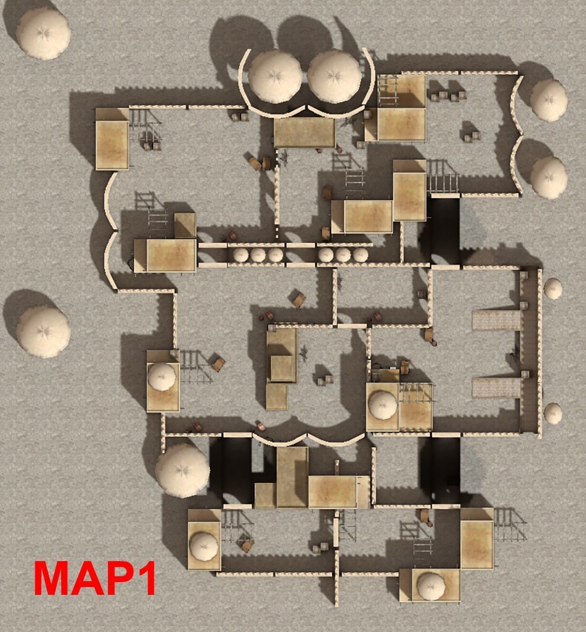 Shooting maps Low-poly 3D model_5