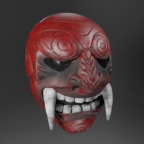 Samurai mask 3D model