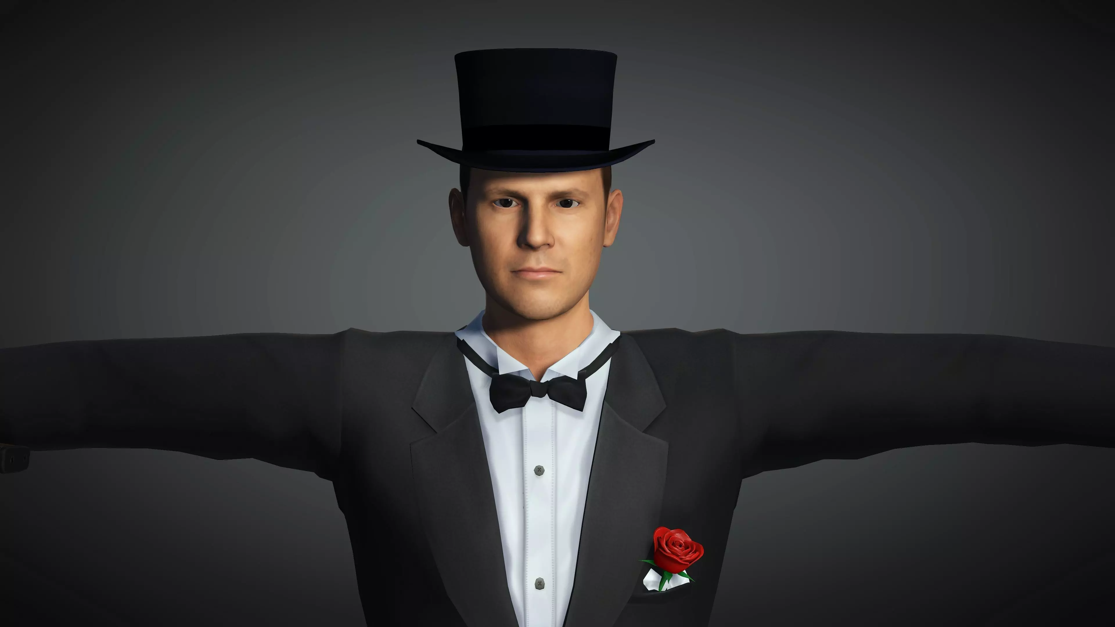 Realistic and Rigged Character-2 Game Ready 3D model_0