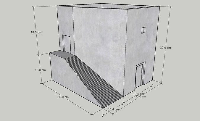 Mini Concrete Planter Box20 3D print model