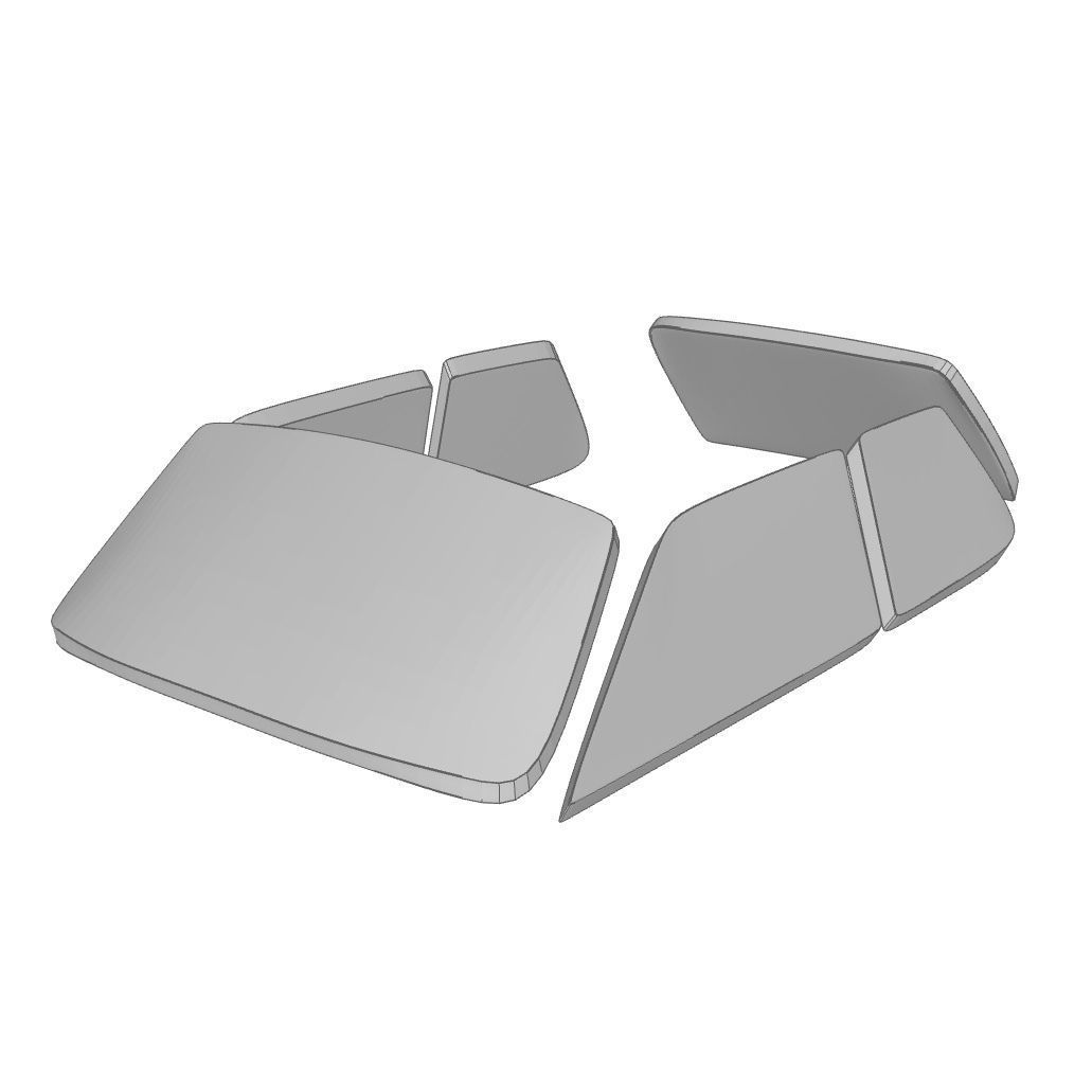 Renault 5 wheel 3D print model_2