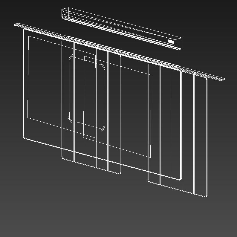 School white board classroom 3D model_8