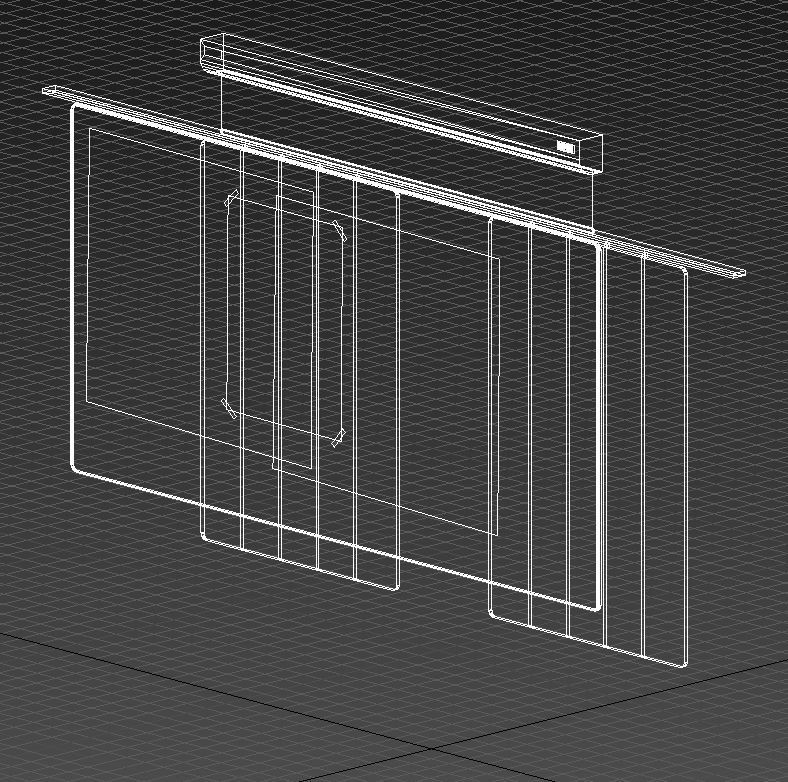 School white board classroom 3D model_11