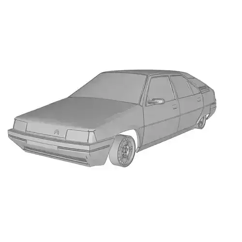 Citroen BX 19 3D print model
