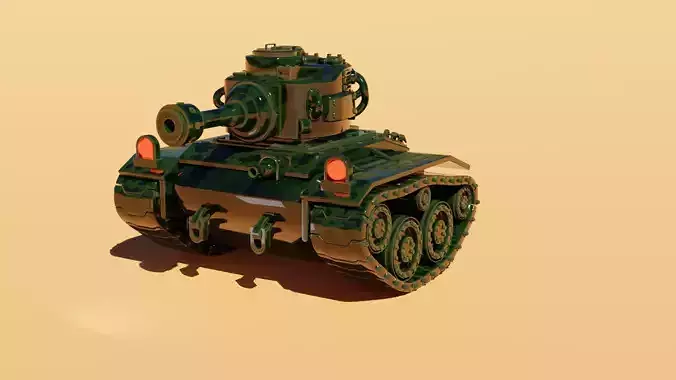 Legendary War Tank Free 3D model