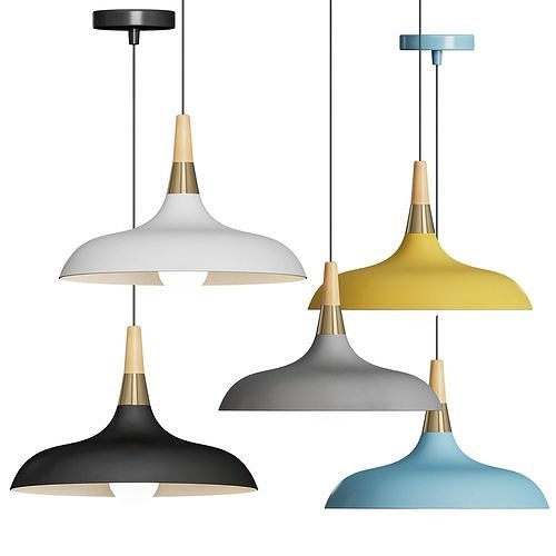 BVVV Modern Macaron Metal Ceiling Pendant Light Shade 3D model