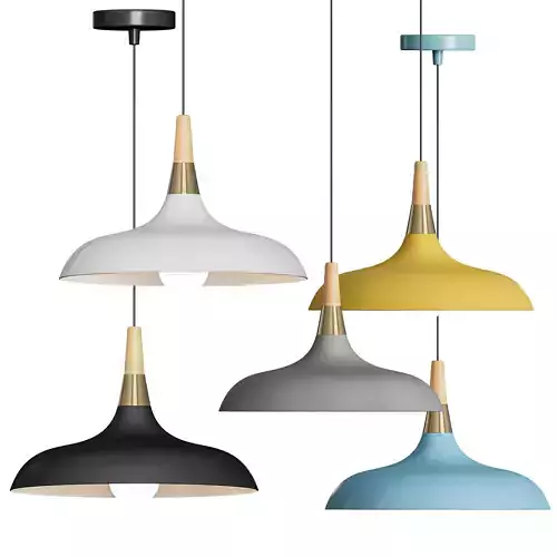 BVVV Modern Macaron Metal Ceiling Pendant Light Shade 3D model
