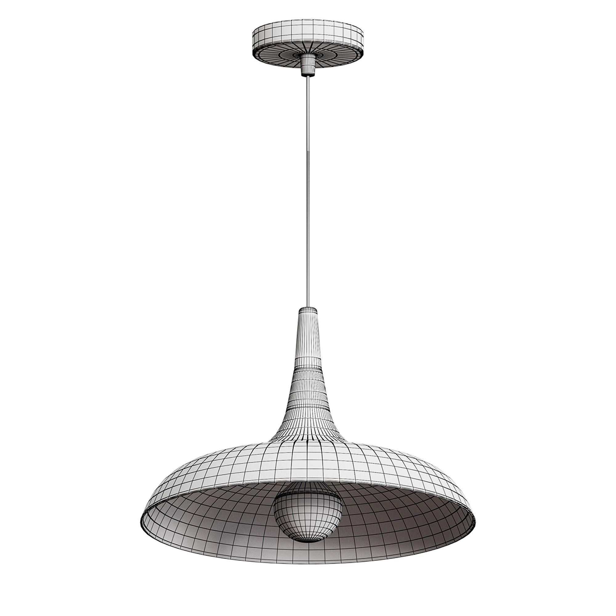 BVVV Modern Macaron Metal Ceiling Pendant Light Shade 3D model_5