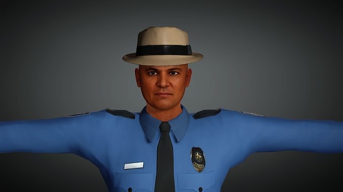  Realistic  and Rigged Character-3 Game Ready  3D model