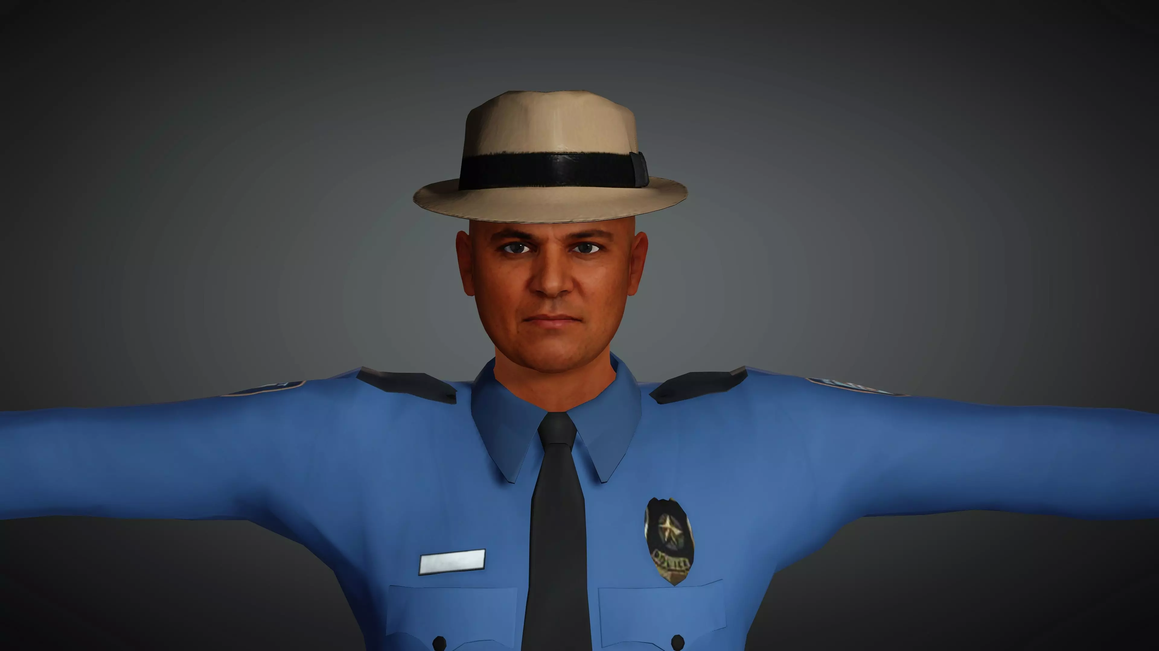 Realistic  and Rigged Character-3 Game Ready  3D model_0