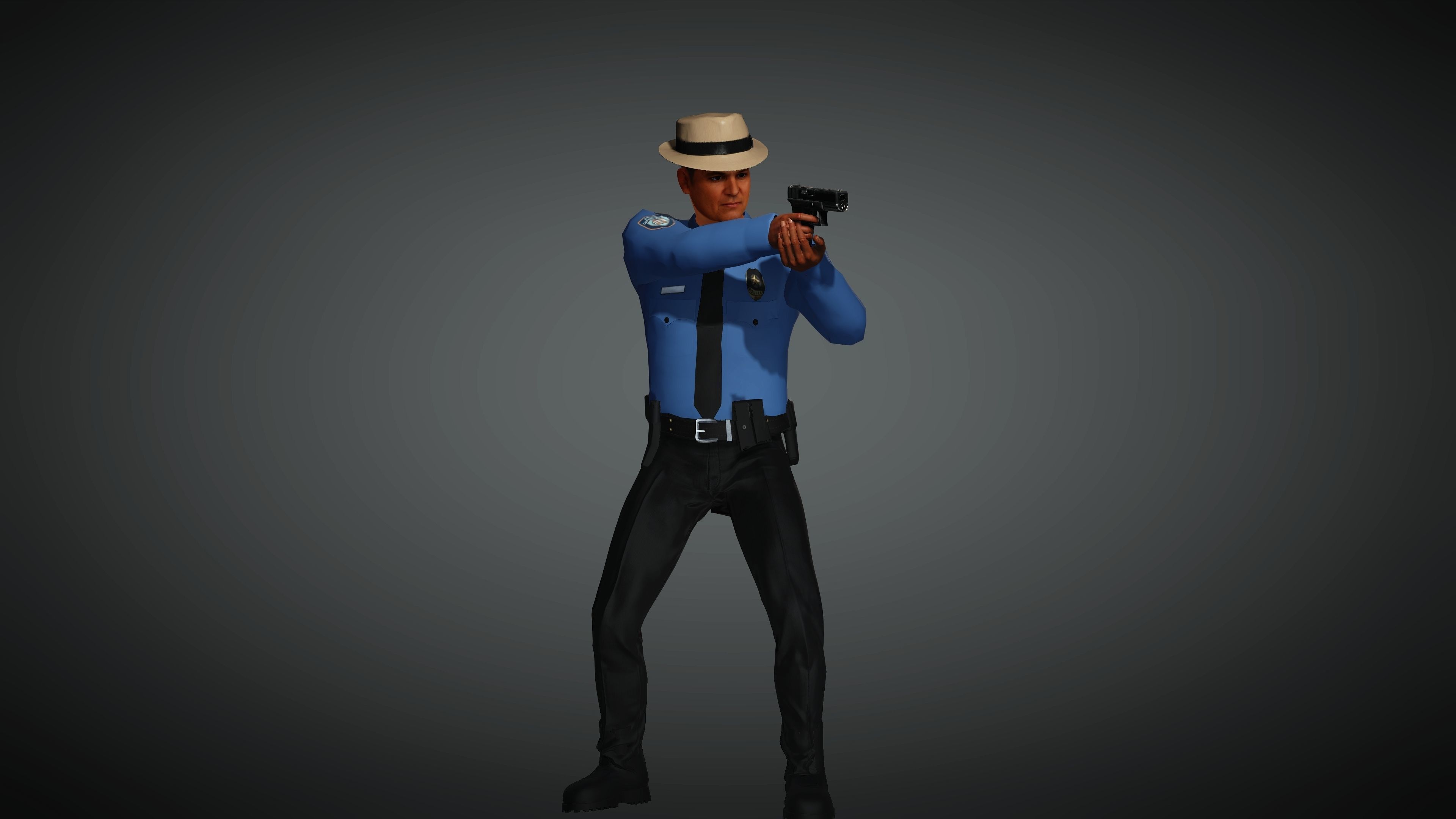 Realistic  and Rigged Character-3 Game Ready  3D model_7