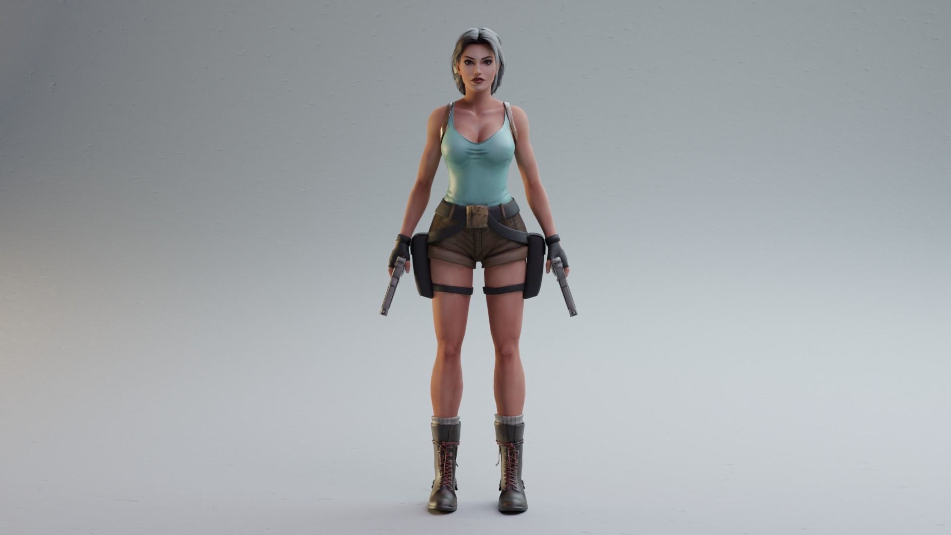 Classic Sexy Lara rigged 3D model_12