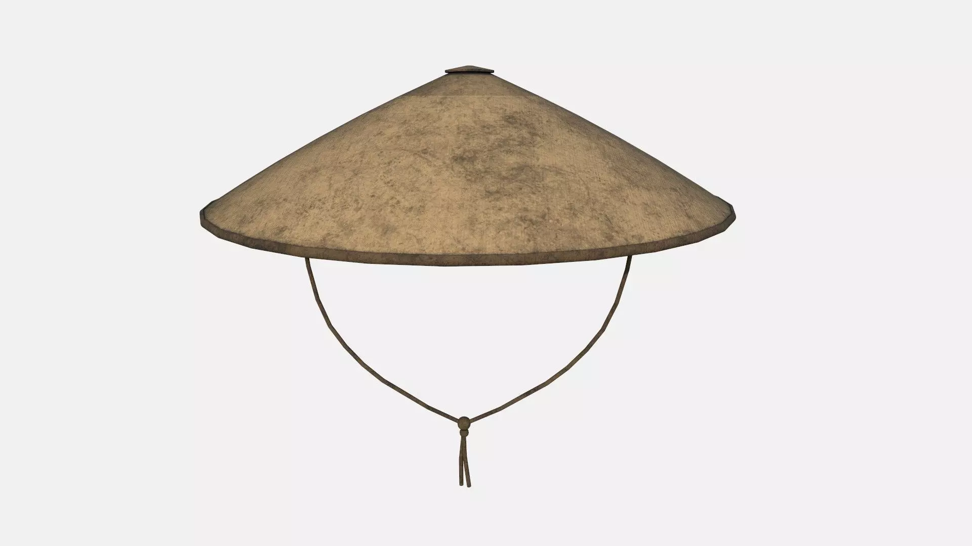 Asian Hat 04 Dirt - Character Design Fashion Low-poly 3D model