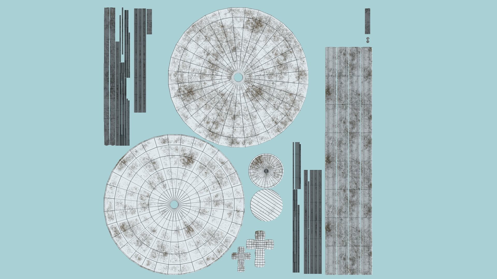 Asian Hat 05 Snow Winter - Character Design Fashion Low-poly 3D model_5