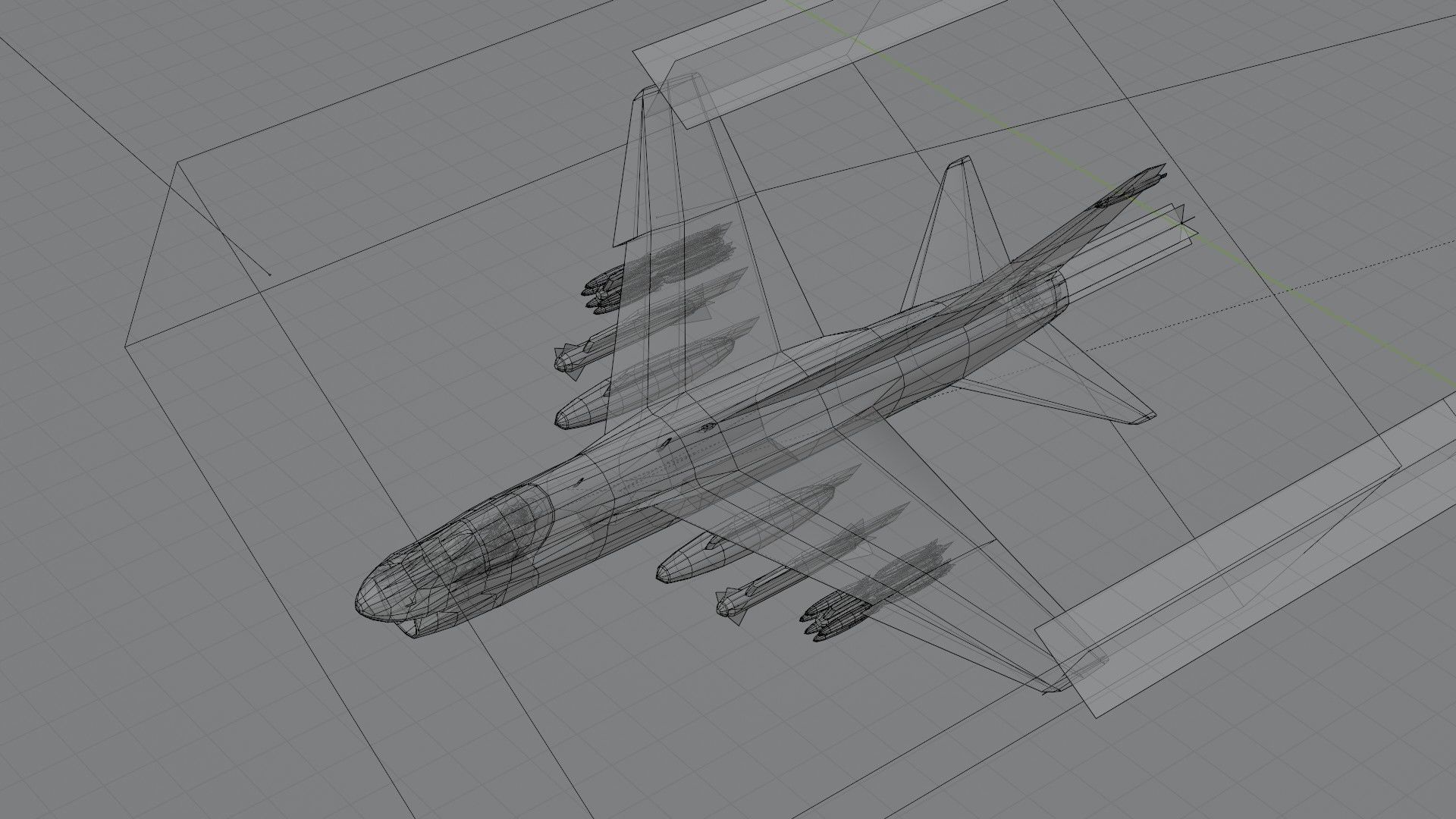 LTV A-7 Corsair II attack plane Low-poly 3D model_17