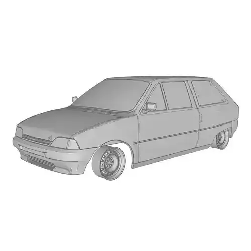 Citroen AX 3p 3D print model