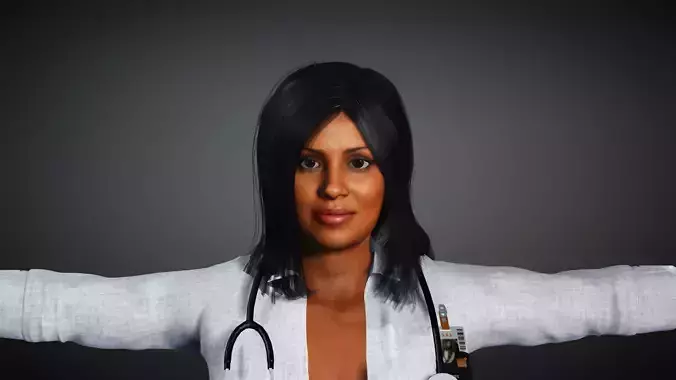 Doctor Realistic and Rigged Character Game Ready 