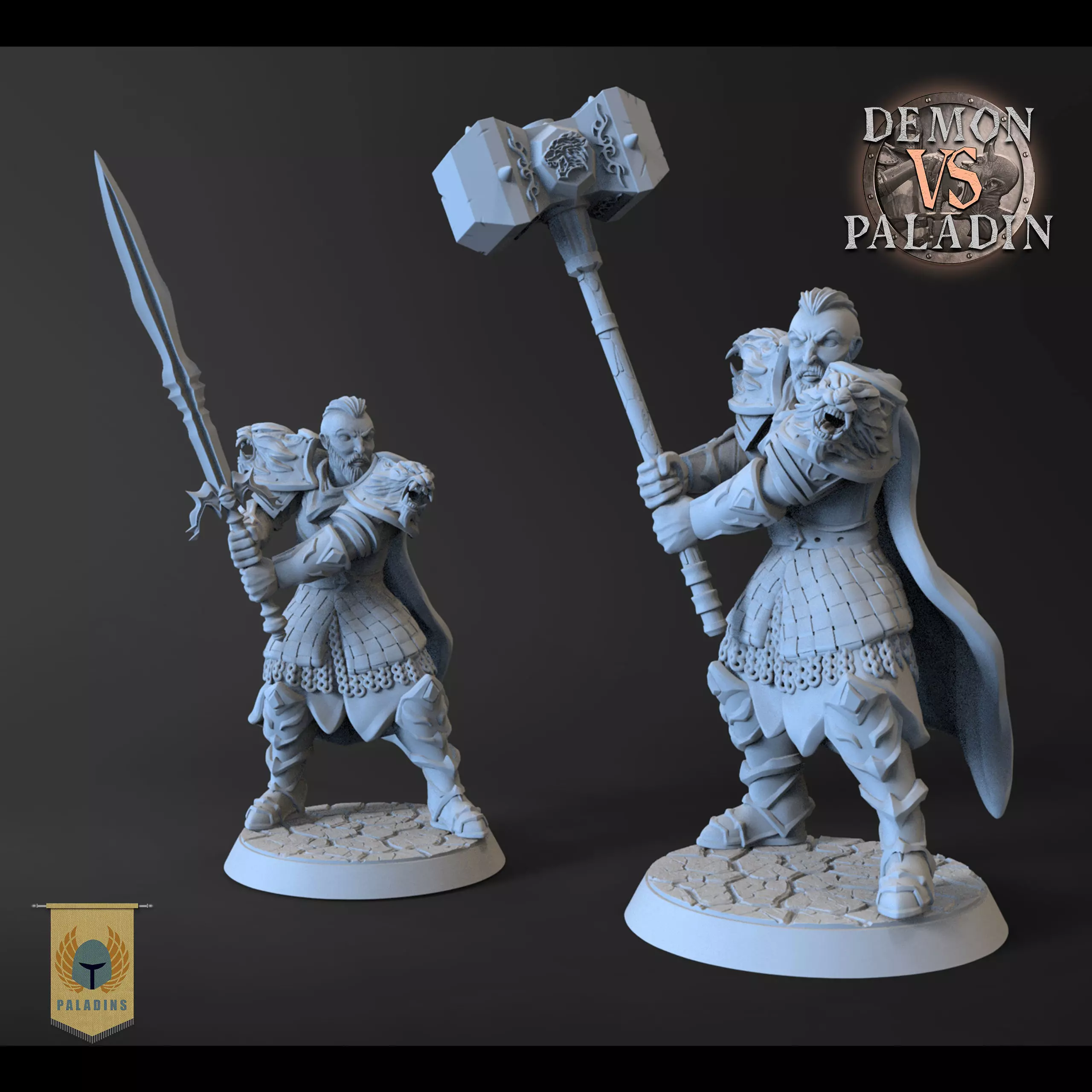 Boris - Demon Vs Paladin 3D print model_0