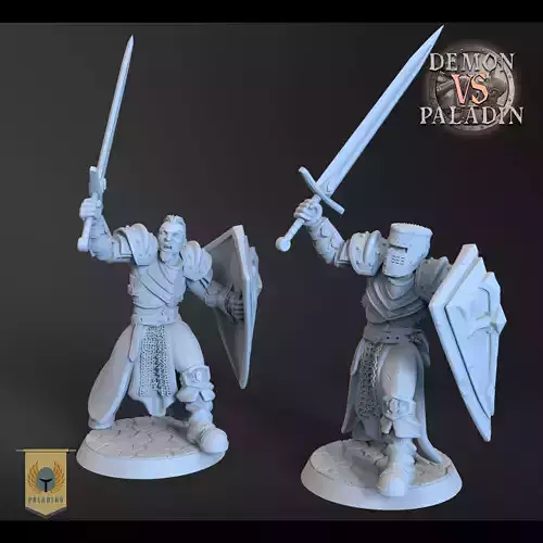 Everard - Demon Vs Paladin 3D print model