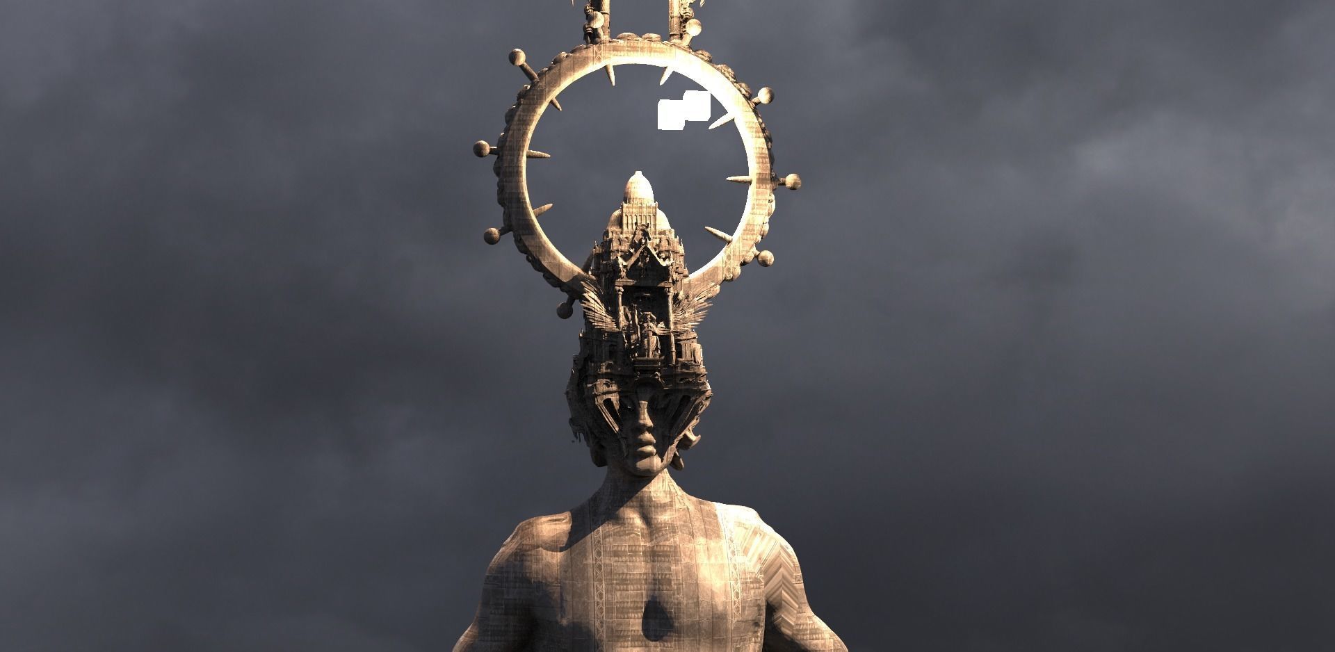 Holly Devine Kingdom Helmet Enlightened 3D model_3