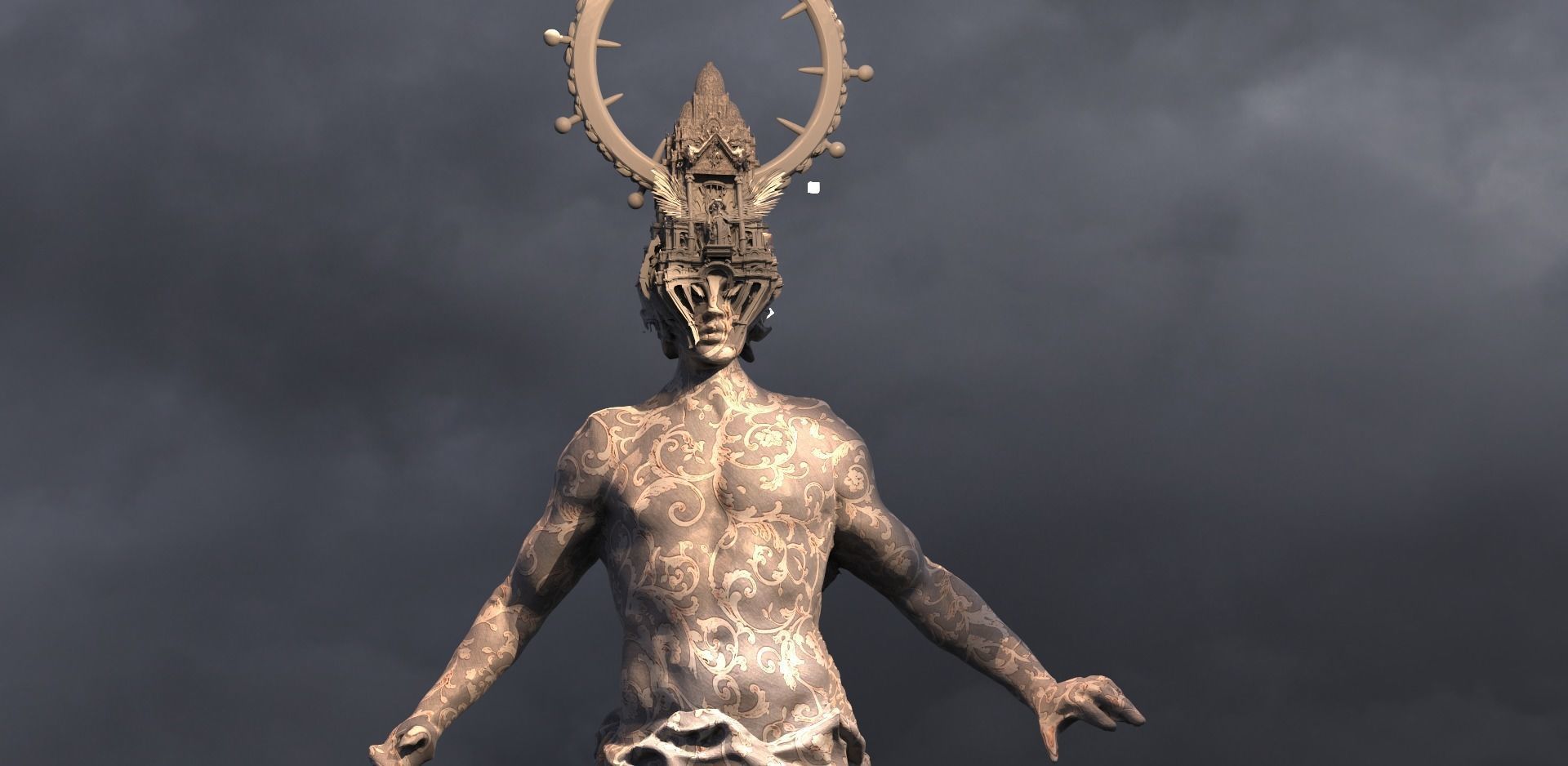 Holly Devine Kingdom Helmet Enlightened 3D model_8