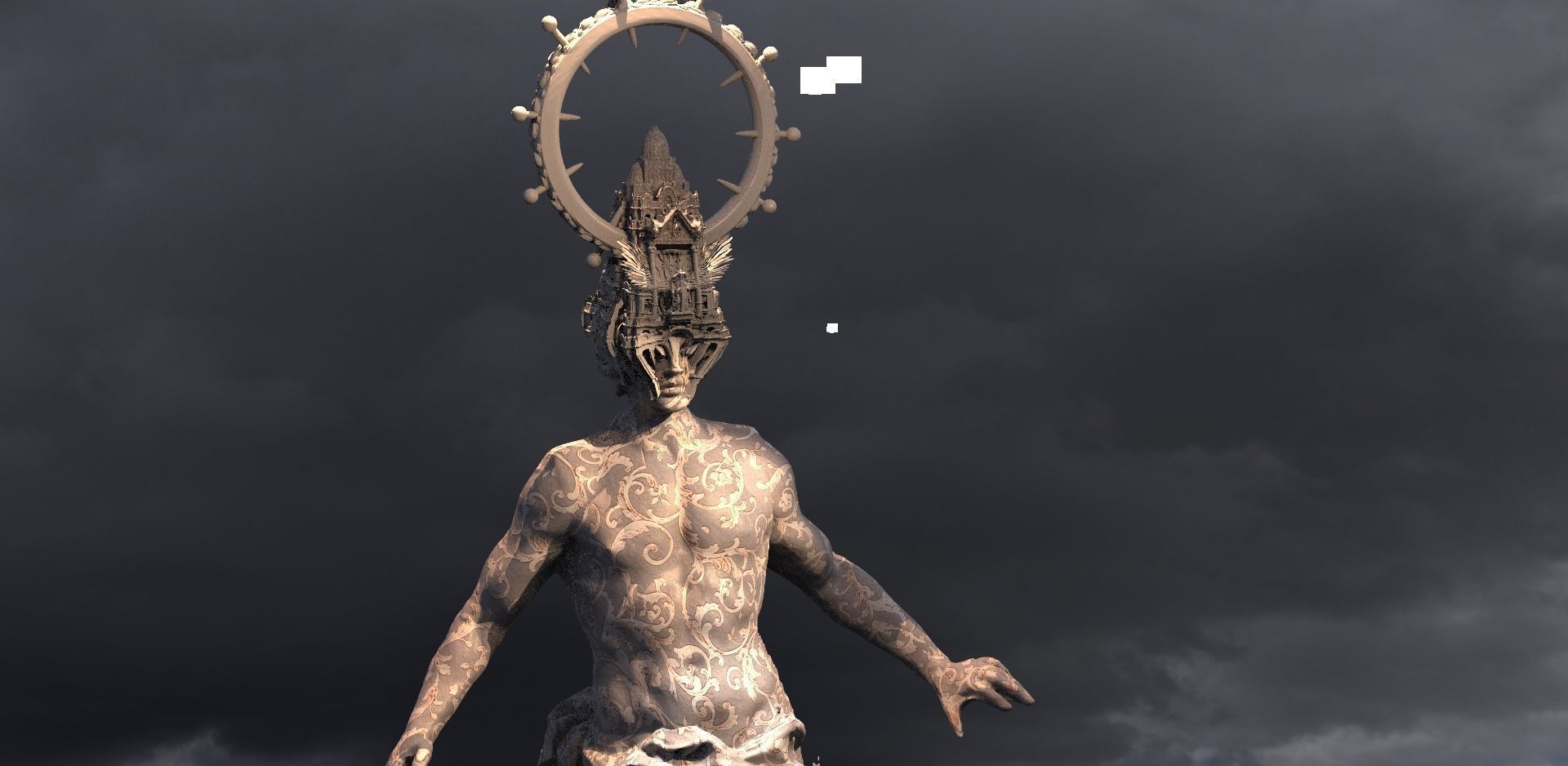 Holly Devine Kingdom Helmet Enlightened 3D model_2