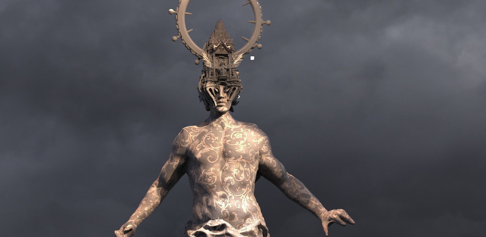 Holly Devine Kingdom Helmet Enlightened 3D model_6