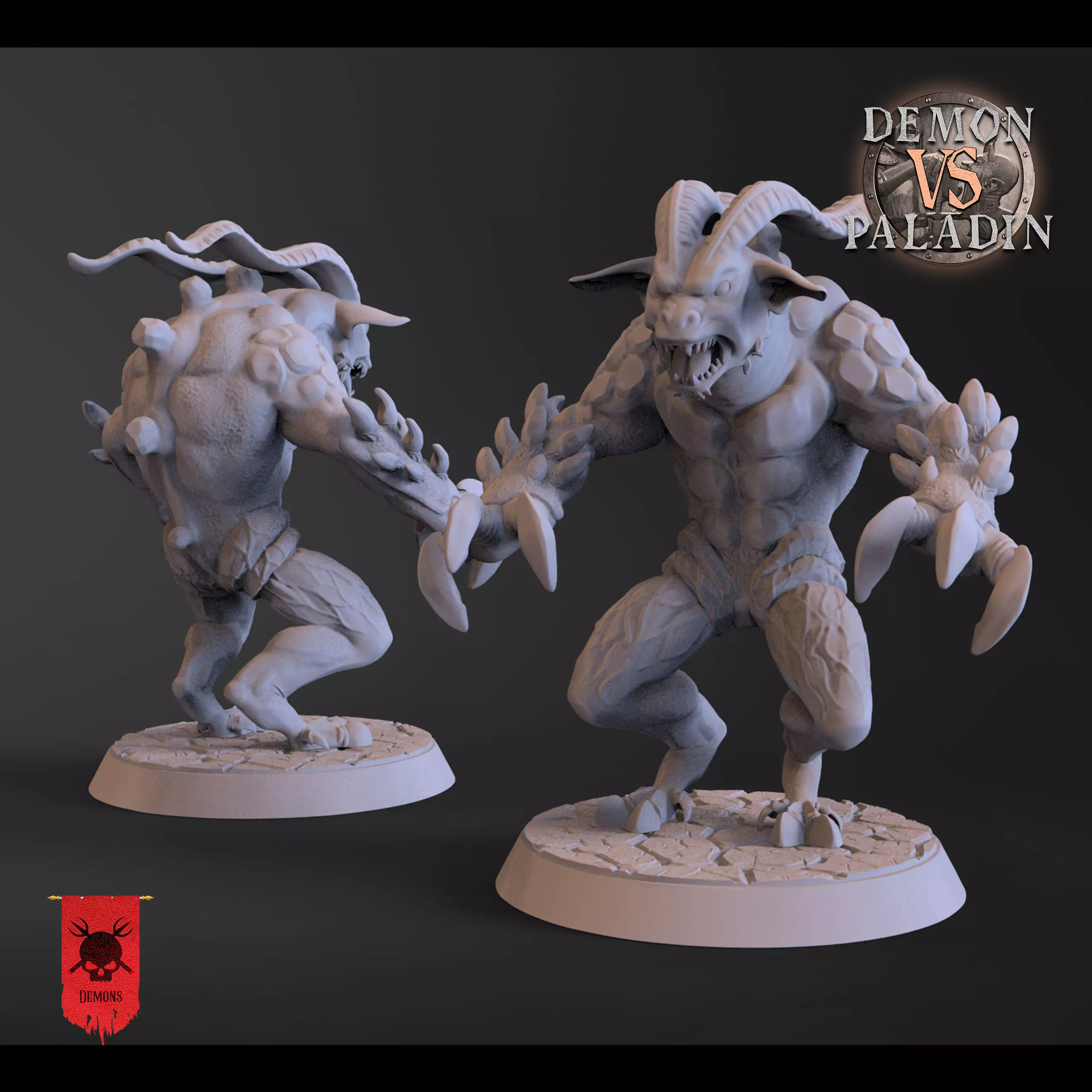 Kroni - Demon Vs Paladin 3D print model_0